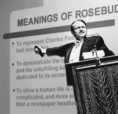 Citizen Kane uses powerpoint